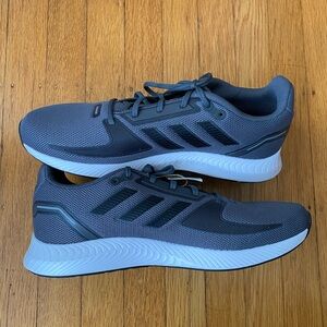 Adidas Runfalcon 2.0 Men's Gray and Black Athletic Shoes